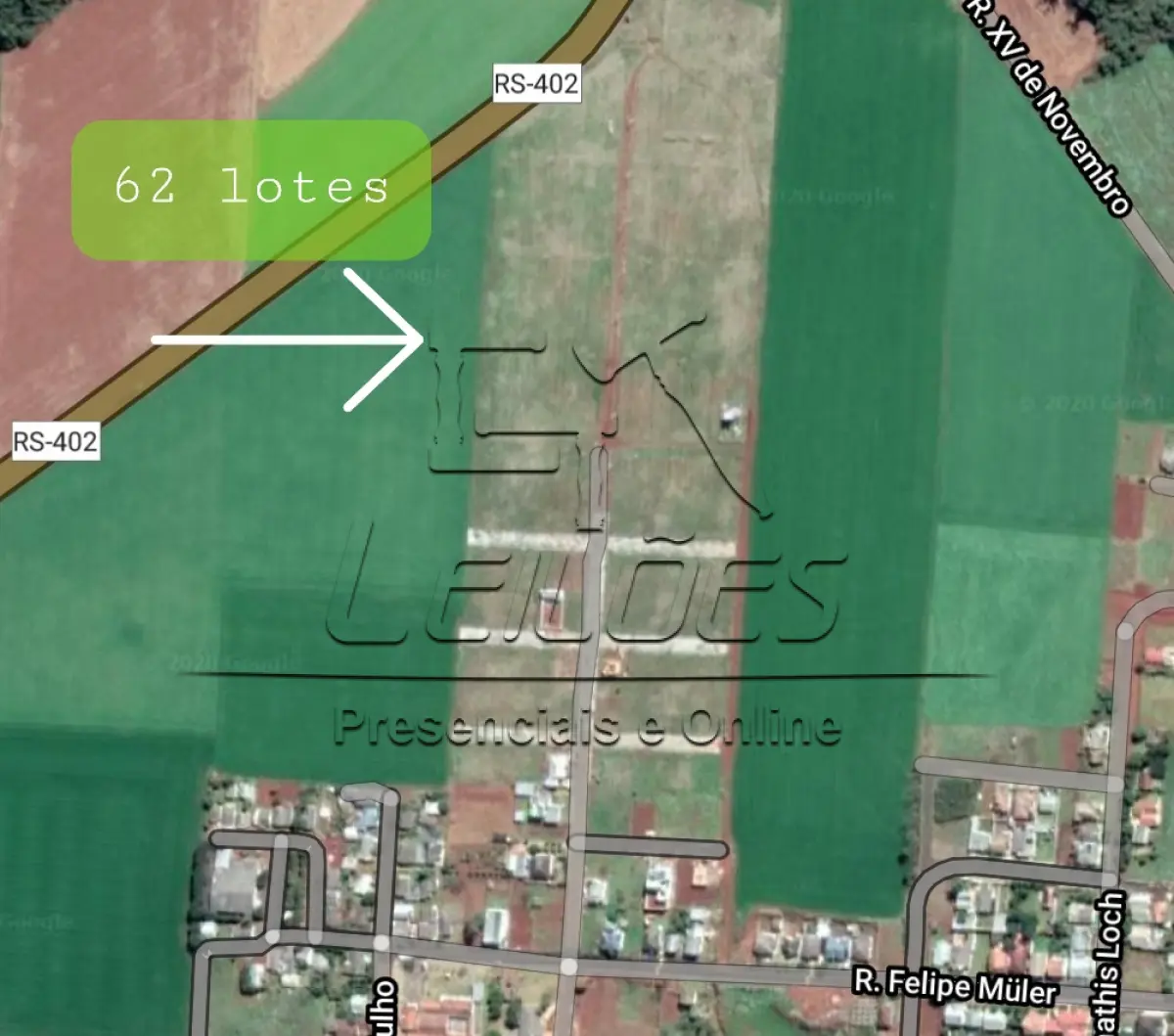 LOTE 00 - 62 terrenos no Loteamento Werlang, em Selbach/RS