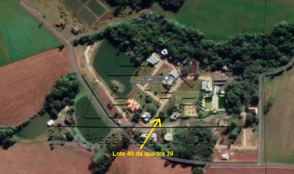LOTE ÚNICO - Lote nº 40 da quadra 39, com 300,43m² de área privativa, situado no Condomínio Morada da Lagoa, em Lagoa dos Três Cantos/RS