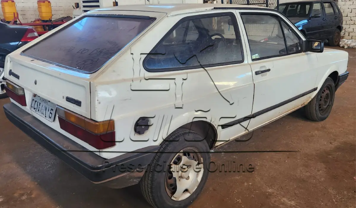 LOTE 007 - VW GOL CL, ano/modelo 1990/1990, cor branca