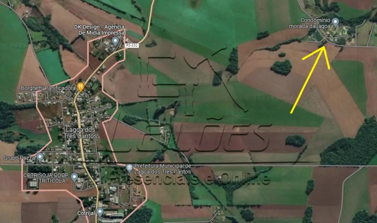LOTE ÚNICO - Lote nº 40 da quadra 39, com 300,43m² de área privativa, situado no Condomínio Morada da Lagoa, em Lagoa dos Três Cantos/RS