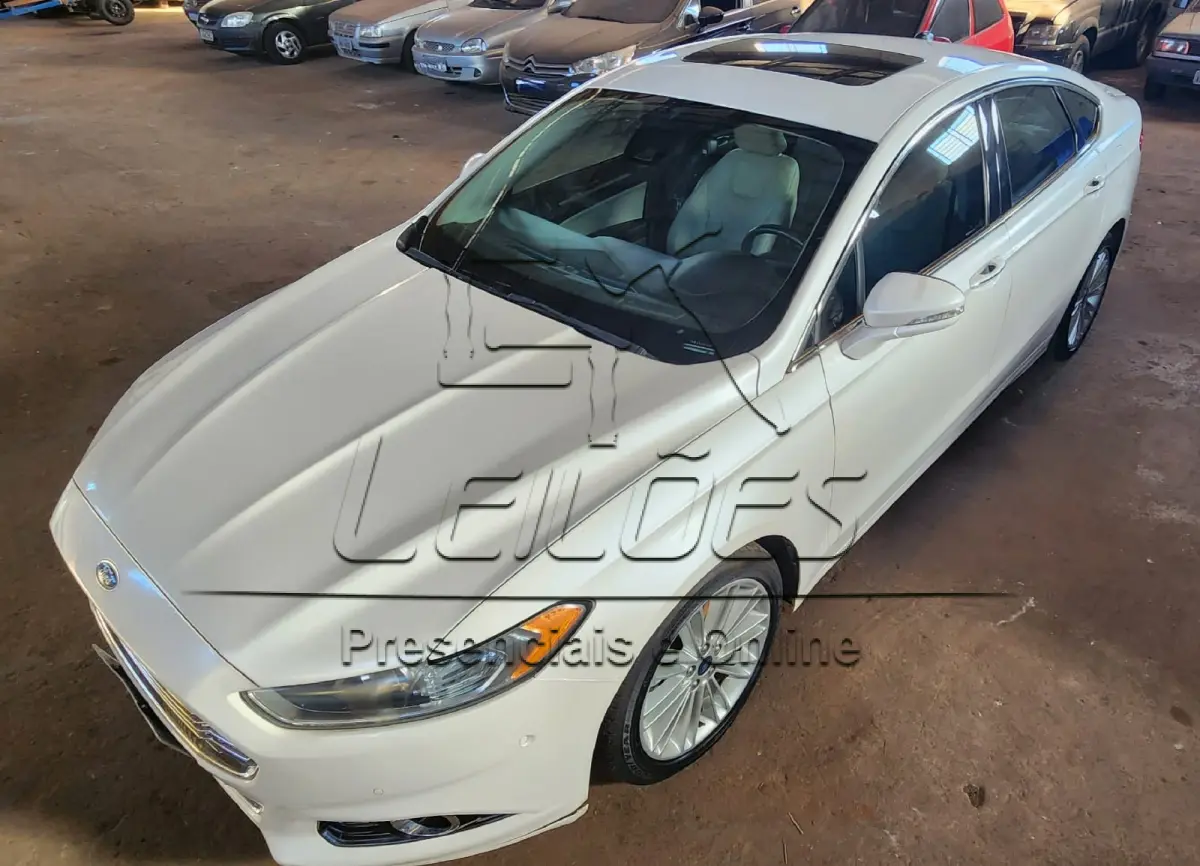 LOTE 003 - Ford Fusion AWD GTDI Titanium, ano/modelo 2015/2015, cor branca