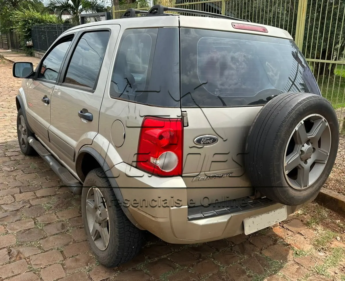 LOTE 003 - FORD ECOSPORT XLT 1.6 FLEX, ano/modelo 2008/208, cor prata, emplacada em Carazinho