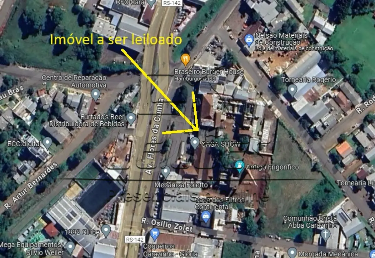 LOTE C-001 - Um terreno urbano com a área de 7.600m², medindo 95m de frente por 80m de frente a fundos, com todas as suas acessões e benfeitorias, localizado na Avenida Flores da Cunha, nesta cidade de Carazinho. Imóvel objeto da matrícula nº 3.593 do livro 2-RG do Ofício de Registro de Imóveis de Carazinho.