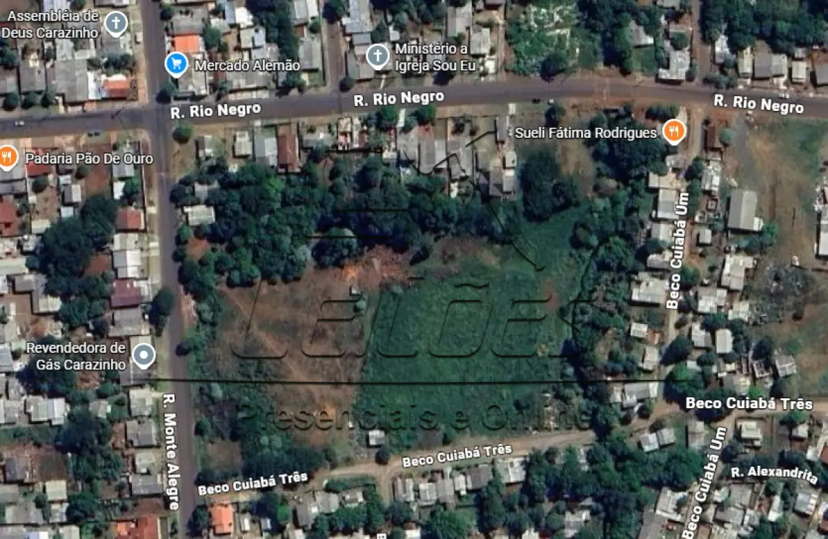 LOTE 001 - Terreno urbano com a área de 18.504,35m², situado na Rua Monte Alegre, lote 12 da quadra 35, na Vila Floresta, em Carazinho/RS. Matrícula 49.395
