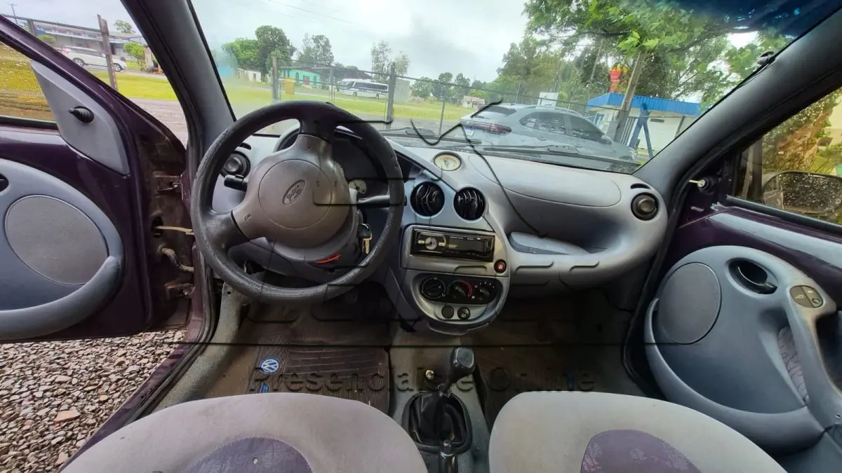 LOTE 002 - Automóvel FORD KA, ano/modelo 1999, cor azul