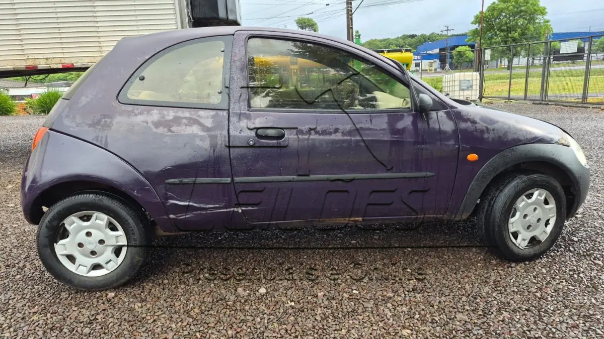 LOTE 002 - Automóvel FORD KA, ano/modelo 1999, cor azul