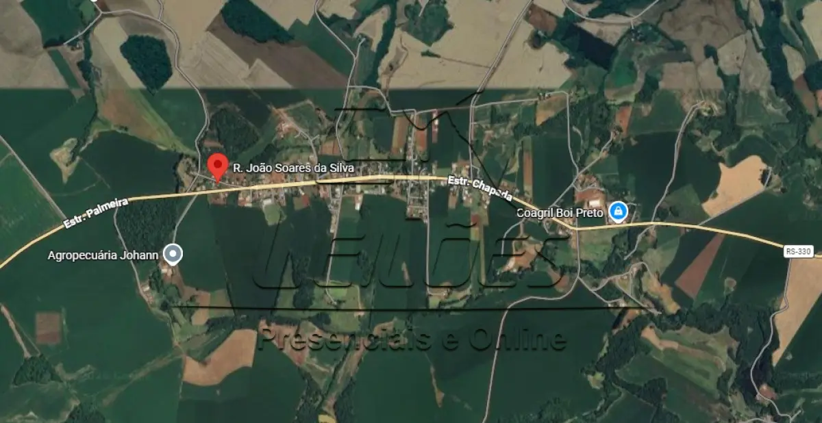 LOTE X-001 - Terreno urbano com a área de 1.532,10m² com suas acessões e benfeitorias, sito na Rua João Soares da Silva, Distrito de Boi Preto, em Chapada/RS. Matrícula 6481 do RI de Chapada