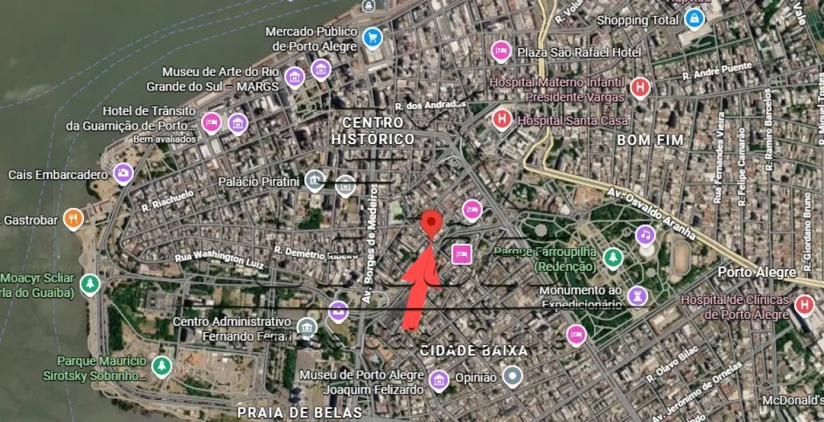 LOTE 003 - Apartamento 902 do bloco A, com a área privativa de 40,92m² e área global de 50,96m², localizado no oitavo andar ou nono pavimento do edifício, situado na Rua General Lima e Silva, 148, Centro, na cidade de Porto Alegre/RS. Matrícula 36967.