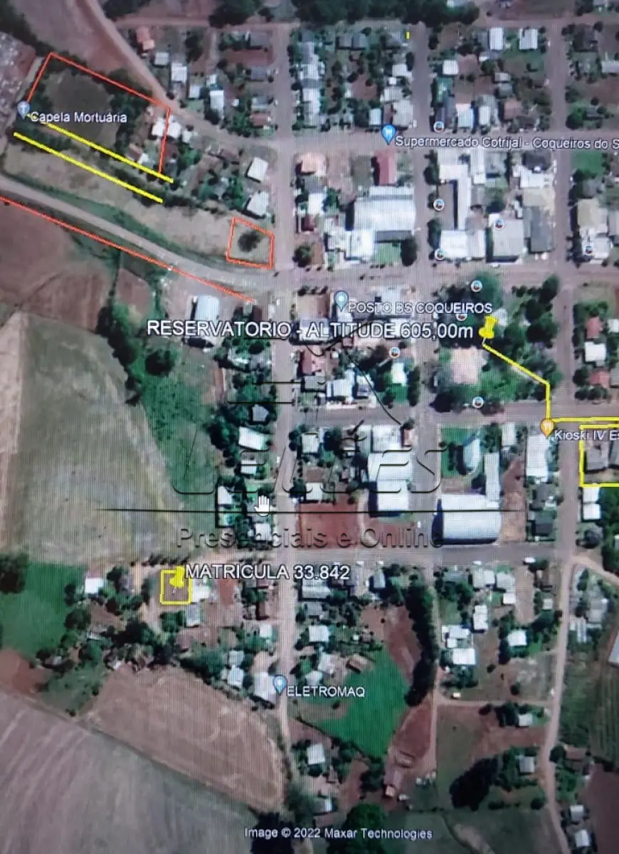 LOTE 003 - Um terreno urbano com a área de 440m², situado na Rua Duque de Caxias, esquina com a Rua sem denominação, município de Coqueiros do Sul/RS, lote 06 da quadra 26 no setor 01. Imóvel objeto da matrícula nº 33.842 do livro 2-RG do Registro de Imóveis de Carazinho.