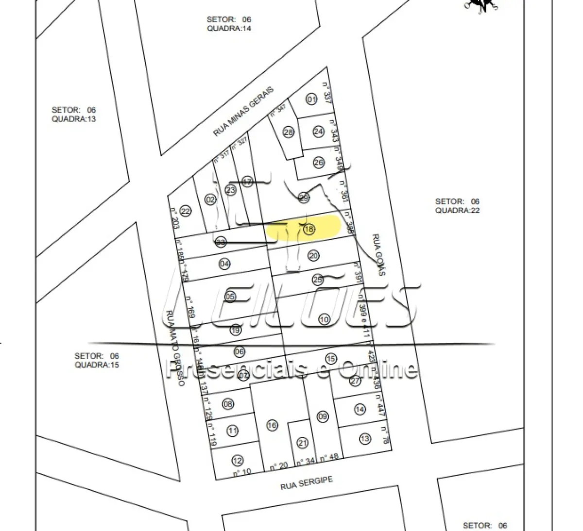 LOTE 07 - Fração ideal de 12,50% de um terreno urbano na Rua Goiás, Vila Oriental, nesta cidade. Imóvel situado dentro de um maior objeto da matrícula nº 27.803 do livro 2-RG do Registro de Imóveis de Carazinho.