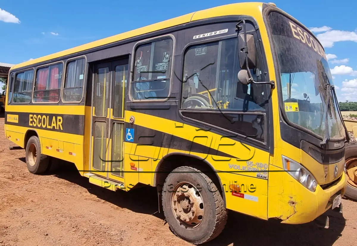 LOTE 03 - Ônibus VW 15.190 EOD E. HD ORE, ano/modelo 2013/2013, lotação 48p