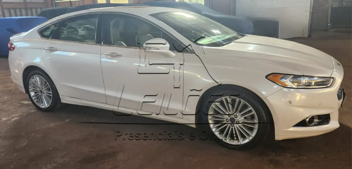 LOTE 003 - Ford Fusion AWD GTDI Titanium, ano/modelo 2015/2015, cor branca