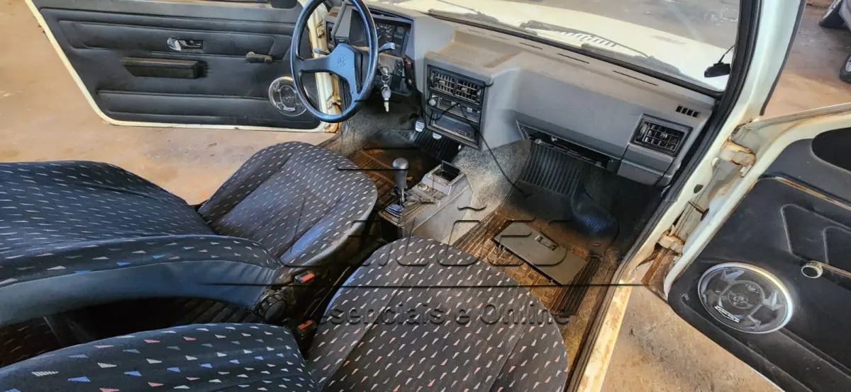 LOTE 007 - VW GOL CL, ano/modelo 1990/1990, cor branca