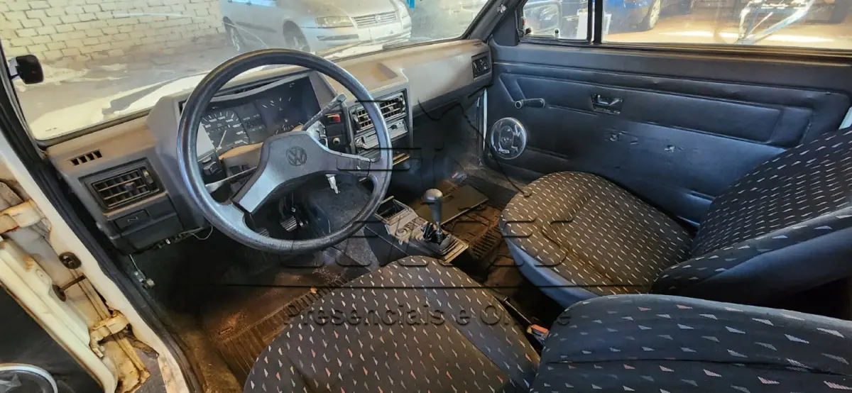 LOTE 007 - VW GOL CL, ano/modelo 1990/1990, cor branca