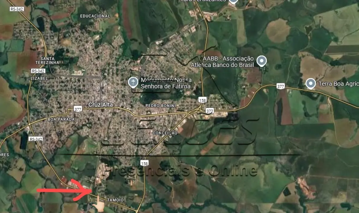 LOTE 821 - Terreno urbano com a área de 509m², situado no Condomínio Tamoio, no lado ímpar da Avenida Heitor Winckler, na cidade de Cruz Alta/RS. Imóvel este objeto da matrícula nº 38.221 do livro 2-RG do Registro de Imóveis de Cruz Alta/RS.