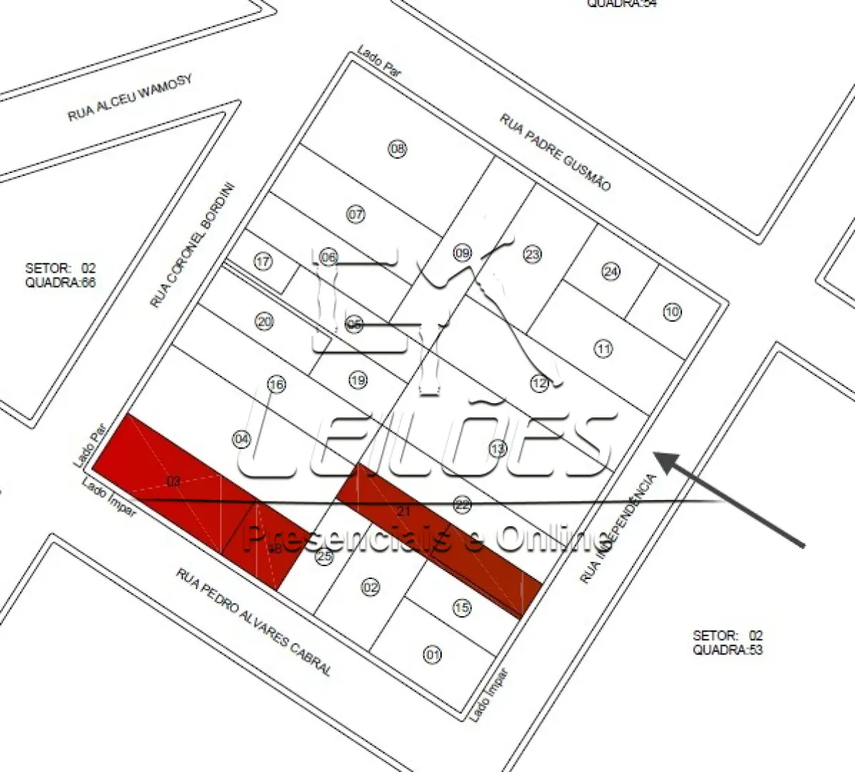 LOTE C-003 - Direitos e ações sobre o terreno urbano com a área de 740m², com suas acessões e benfeitorias, situado na Rua Independência (831), lote 12 da quadra 62, na Vila Fábio, nesta cidade de Carazinho. Imóvel objeto da matrícula nº 8.126 do livro 2-RG do Registro de Imóveis de Carazinho.