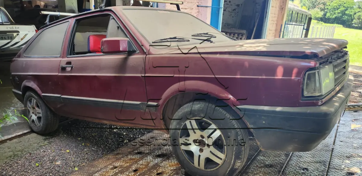 LOTE 004 - VW/GOL GL, ano/modelo 1990/1990, cor vermelha