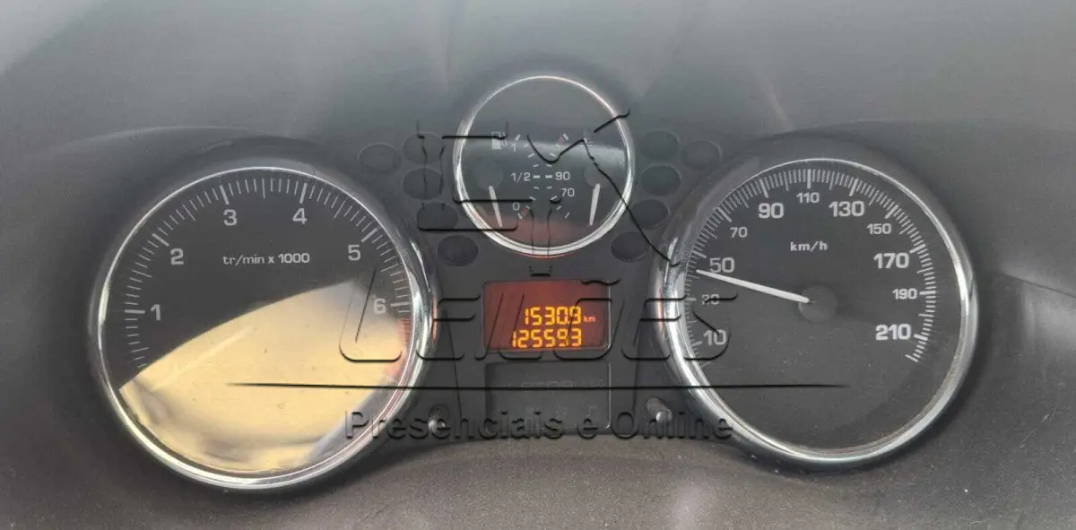 LOTE 002 - PEUGEOT/207HB XS, 2008/2009, completo, cor cinza, motorização à álcool/gasolina e com 113cv de potência