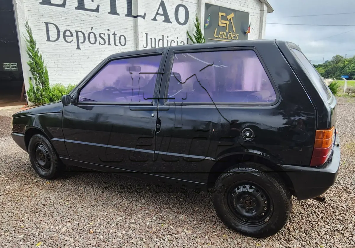 LOTE 005 - Automóvel FIAT/UNO MILLE IE, ano/modelo 1995/1996, cor preta
