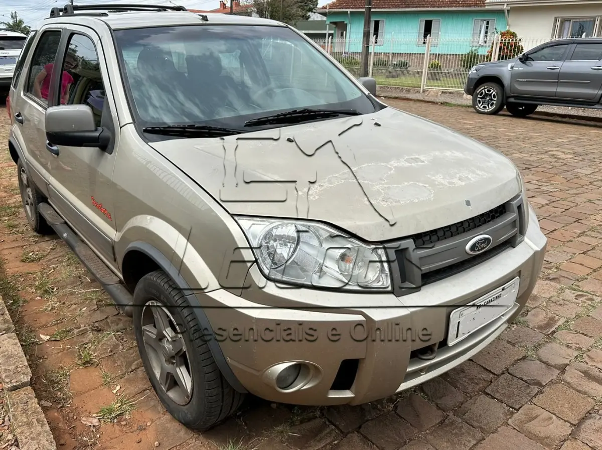 LOTE 003 - FORD ECOSPORT XLT 1.6 FLEX, ano/modelo 2008/208, cor prata, emplacada em Carazinho