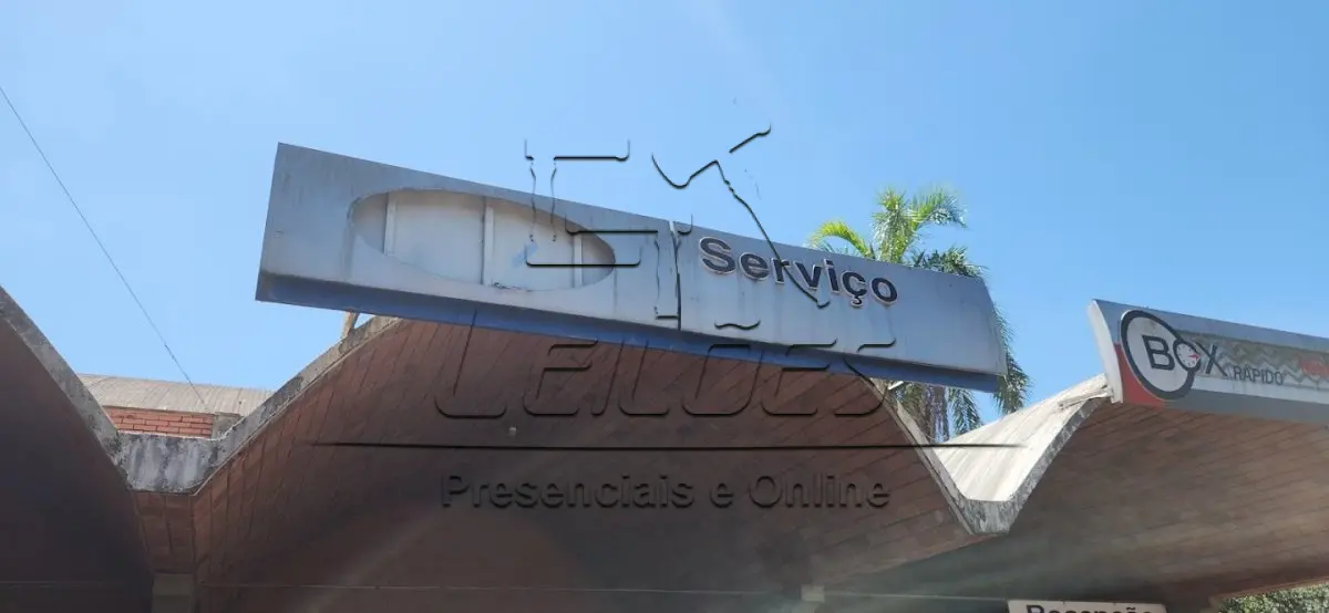 LOTE 134 - Placa de publicidade (emblema da marca e serviços)