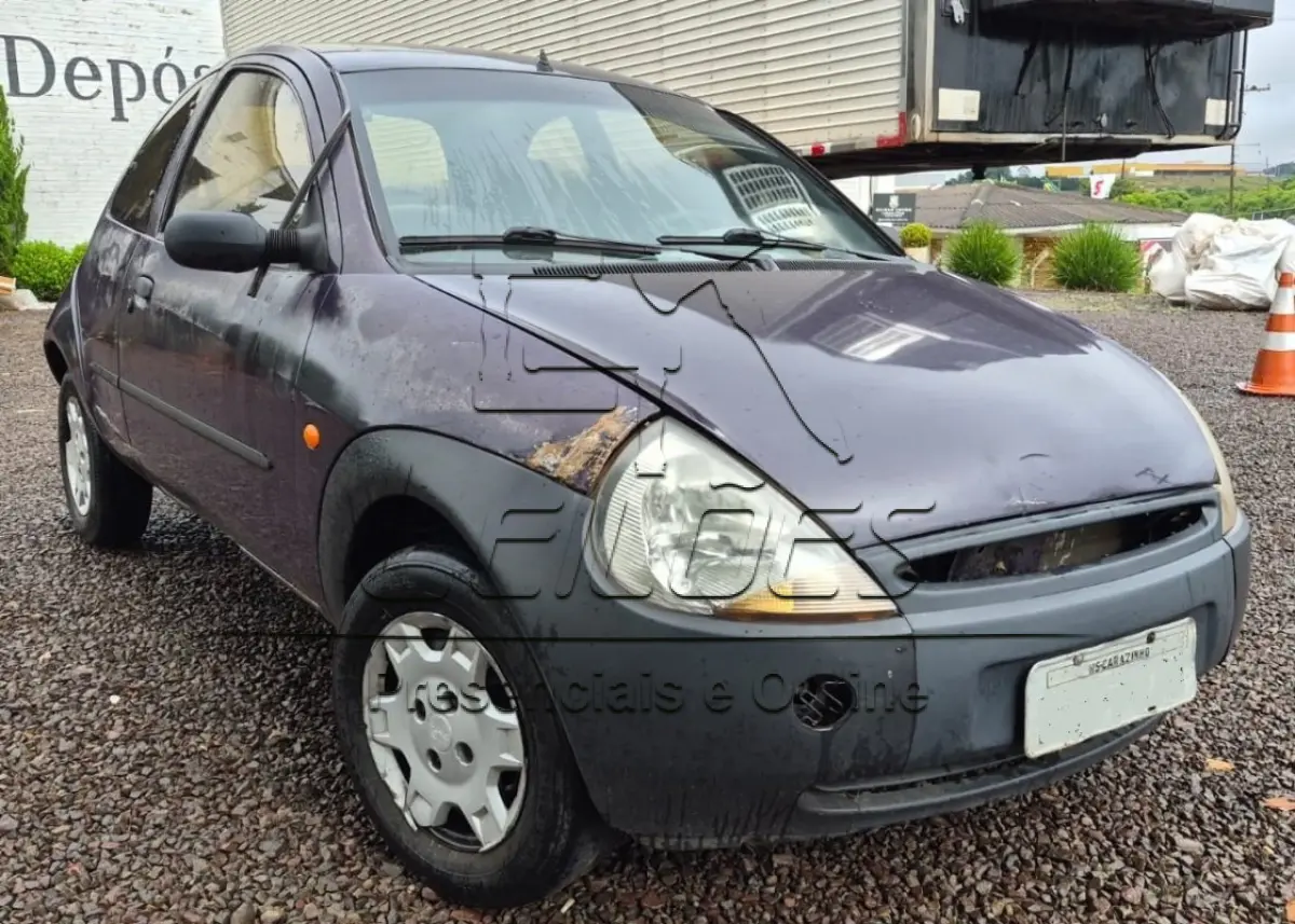 LOTE 002 - Automóvel FORD KA, ano/modelo 1999, cor azul