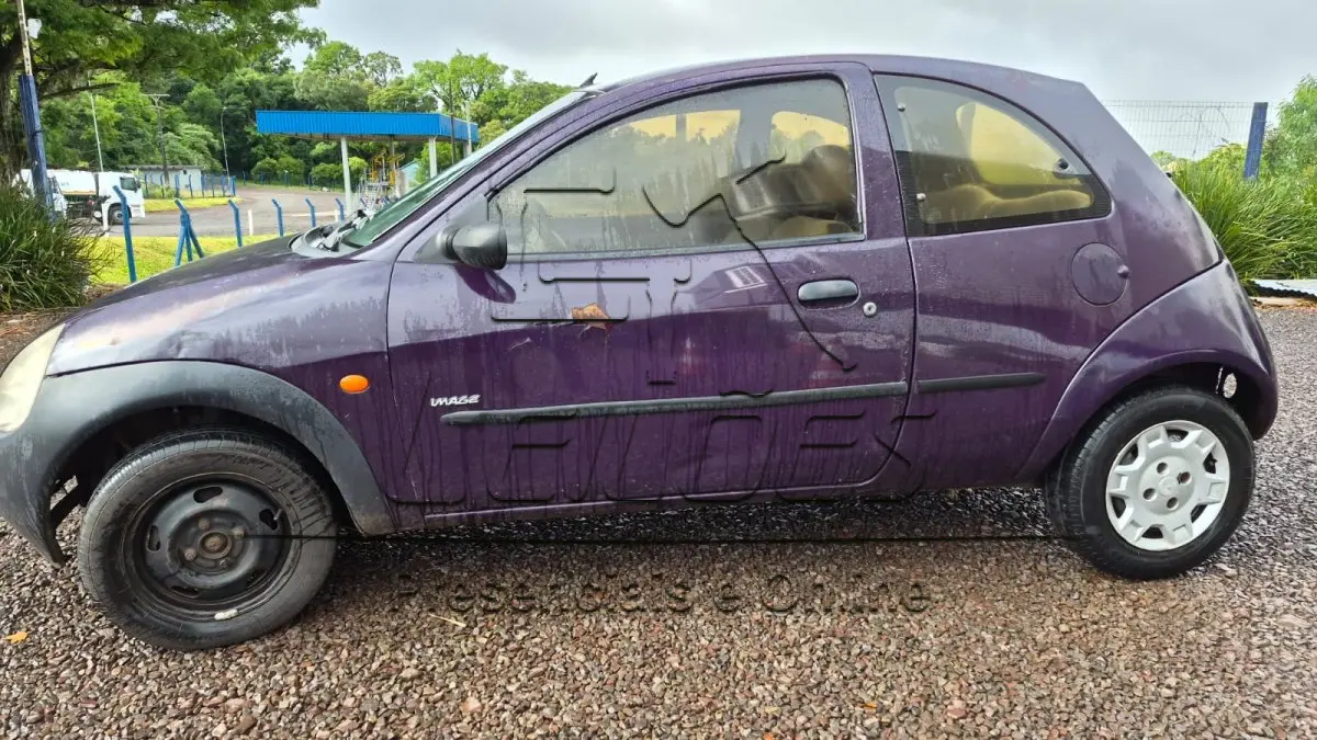 LOTE 002 - Automóvel FORD KA, ano/modelo 1999, cor azul